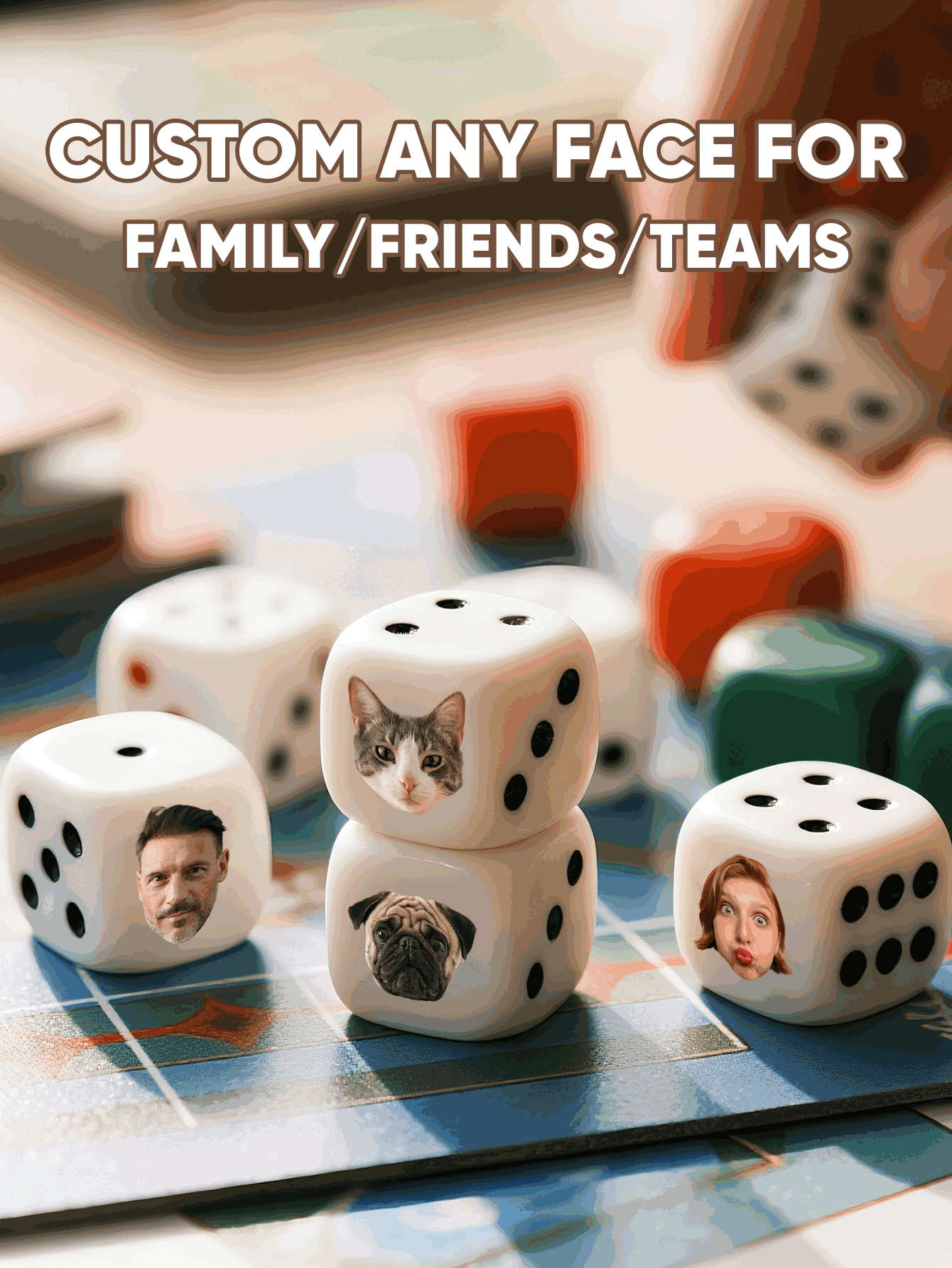 Custom Face Dice Personalized  - огляд і ціна Party Games For Christmas