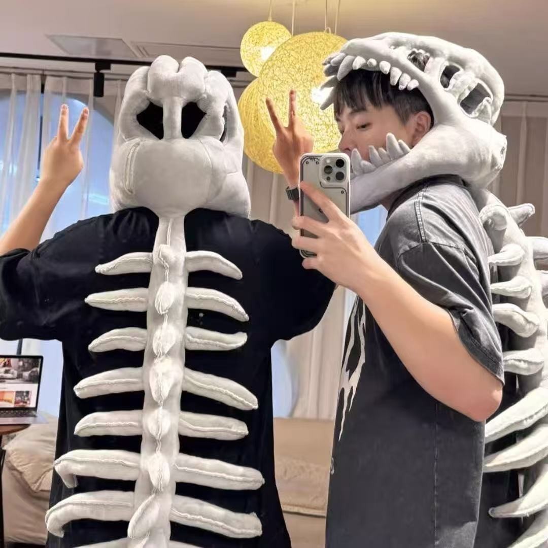 Dinosaur Skeleton Plush Hoodie - огляд і ціна Party Games For Adults And Kids